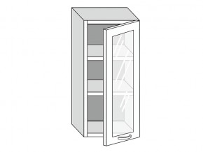 19.40.3 Шкаф настенный (h=913) на 400мм с 1-ой стекл. дверцей в Карабаше - karabash.magazinmebel.ru | фото