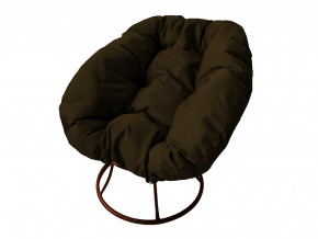 Кресло Пончик без ротанга коричневая подушка в Карабаше - karabash.magazinmebel.ru | фото