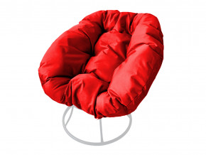 Кресло Пончик без ротанга красная подушка в Карабаше - karabash.magazinmebel.ru | фото