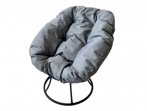Кресло Пончик без ротанга серая подушка в Карабаше - karabash.magazinmebel.ru | фото