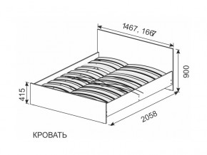 Кровать 1600х2000 ортопедическое основание в Карабаше - karabash.magazinmebel.ru | фото