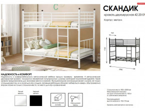 Кровать двухъярусная Скандик 42.20-01 в Карабаше - karabash.magazinmebel.ru | фото - изображение 2