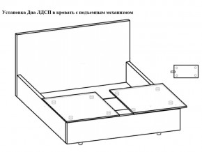 Кровать Флоренция норма 180 с механизмом подъема, дно ЛДСП в Карабаше - karabash.magazinmebel.ru | фото - изображение 3