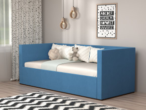 Кровать мягкая с подъёмным механизмом арт. 030 синий в Карабаше - karabash.magazinmebel.ru | фото