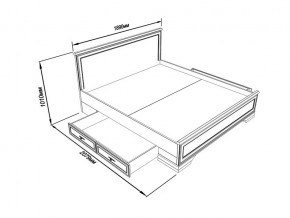 Кровать S320-LOZ/180 с выкатными тумбами Кентаки каштан в Карабаше - karabash.magazinmebel.ru | фото - изображение 2