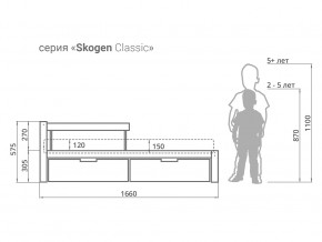 Кровать Svogen classic с ящиками и бортиком натура без покрытия в Карабаше - karabash.magazinmebel.ru | фото - изображение 2