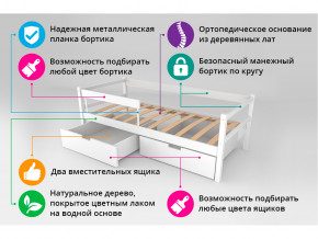 Кровать-тахта Svogen с ящиками и бортиком бежевый в Карабаше - karabash.magazinmebel.ru | фото - изображение 4