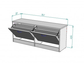 Обувница W55 в Карабаше - karabash.magazinmebel.ru | фото - изображение 3