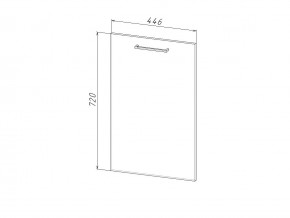 П 45 Комплект для посудомоечной машины 450 мм (цоколь + фасад) ЛДСП в Карабаше - karabash.magazinmebel.ru | фото