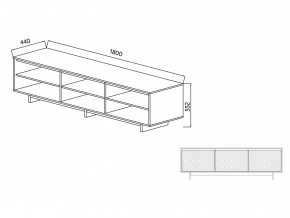 Тумба для ТВА Moderno-1800 Ф4 в Карабаше - karabash.magazinmebel.ru | фото - изображение 4