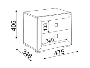 Тумба прикроватная Глэдис М30 в Карабаше - karabash.magazinmebel.ru | фото - изображение 2