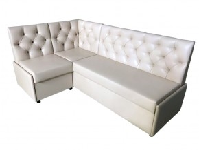 Угловой диван Призма со стяжками белый со спальным местом в Карабаше - karabash.magazinmebel.ru | фото